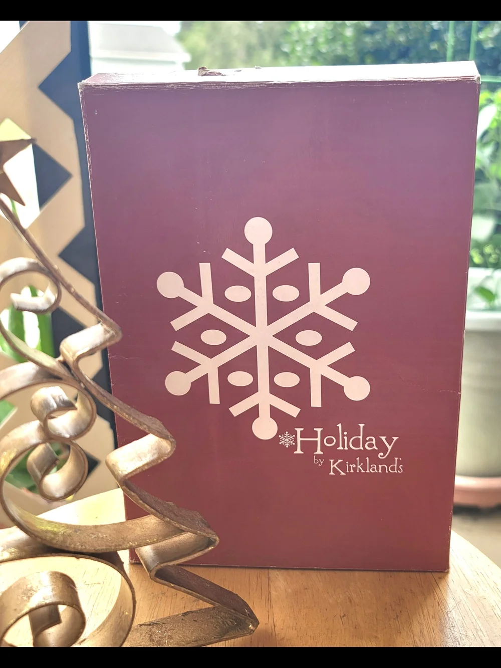 Vintage Holiday By Kirkland's Metal Wire Christmas Tree Mantel  Stocking Holder